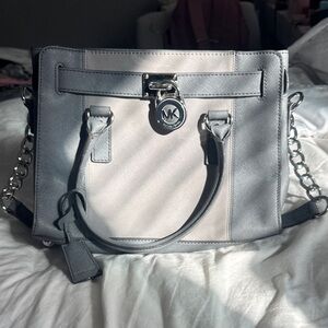 Michael Kors Two-Tone Gray Shoulder Bag